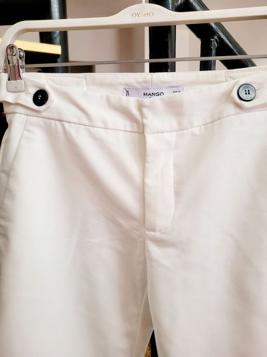 Бял панталон на Mango размер XS/S