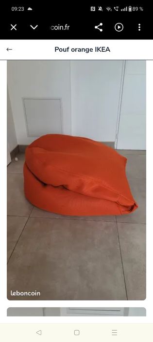 Fotoliu puf Ikea Bussan / pat 205 x 95 cm