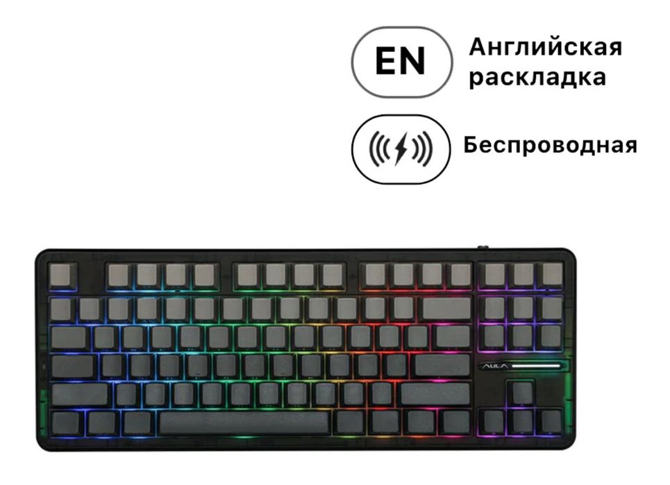 AULA F87-PRO Side-Printed Черный