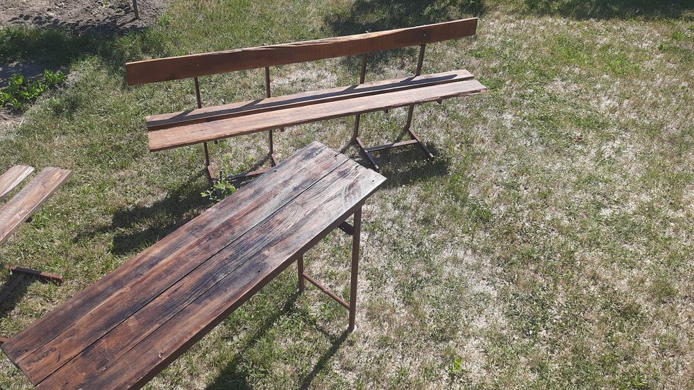 Mobilier gradina mese și scaune schelet metalic  rezistente