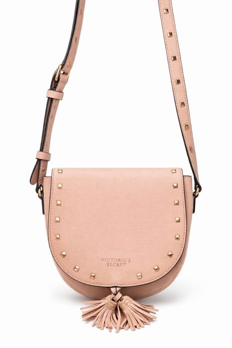 Geanta dama Victoria Secret roz nude crossbody eleganta cu tinte