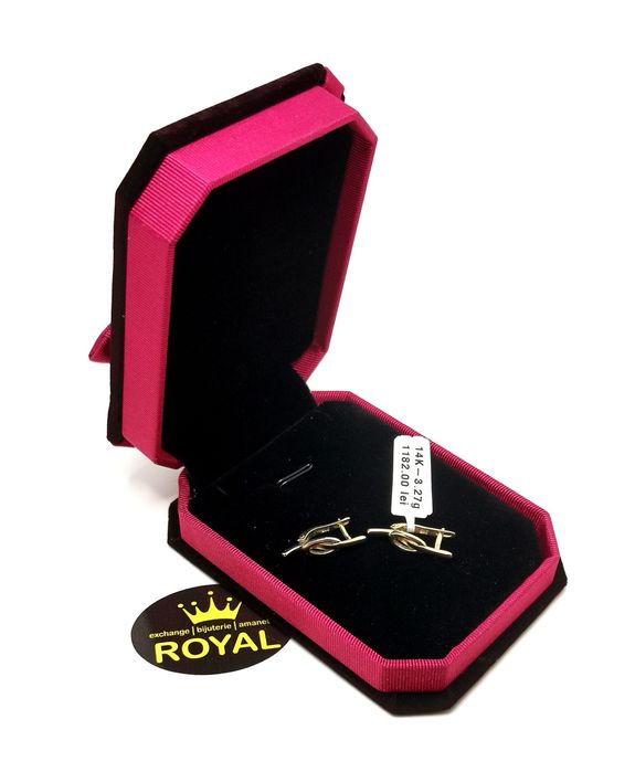 Bijuteria Royal cercei din aur 18k 3.27 gr