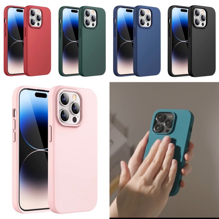 Husa Premiun Antisoc cu microfibra pentru iPhone 14 Pro , 14 Plus