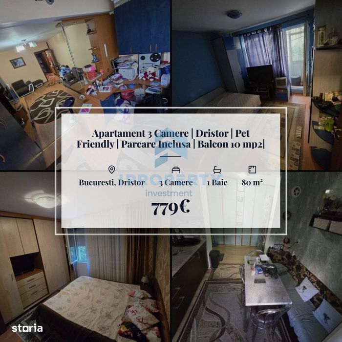 Apartament 3 Camere | Dristor | Pet Friendly | Parcare Inclusa | Balco