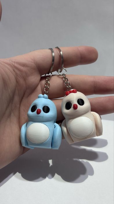 Ключодържател пиленце с движещи се крилца – подарък