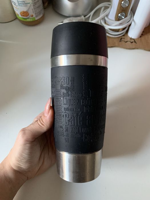 Termos Tefal negru cauciucat 500 ml