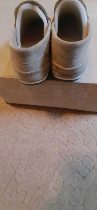 Mocasini piele întoarsă damă/bărbați bej, Alberto Toressi, măsura 40