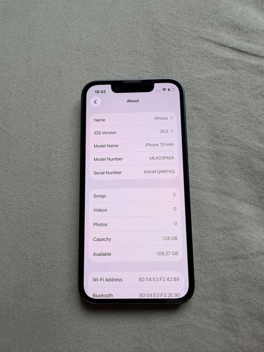 IPhone 13 mini 128GB / Midnight blue