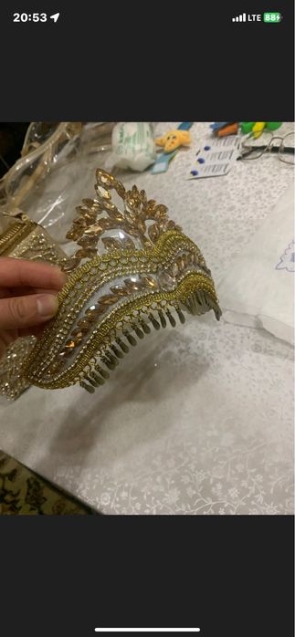 Тиллакош для национальной одежды, очень нежный, для сарпы самое то!