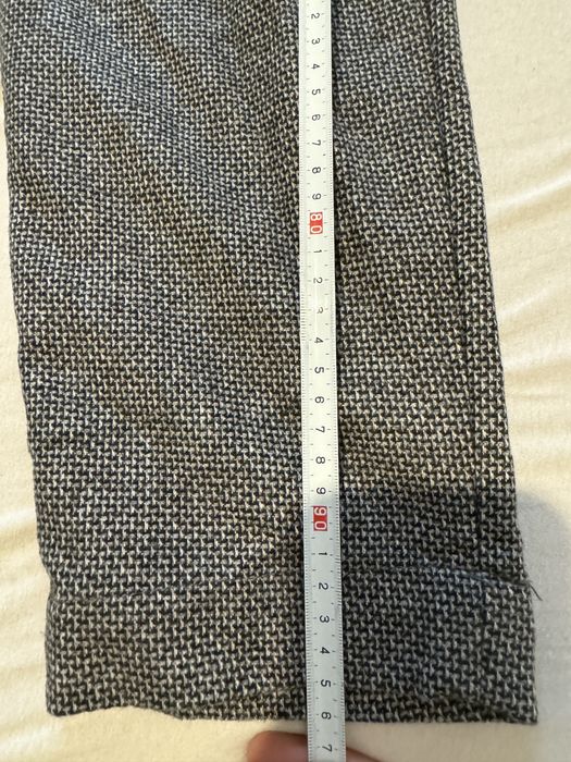 Pantaloni stofa de lana Zara, gri cu picatele 40 M