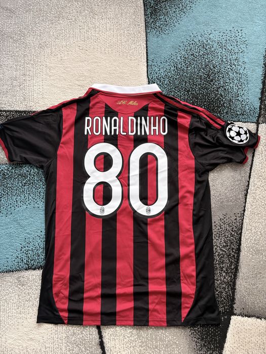 Tricou fotbal retro Ronaldinho AC Milan