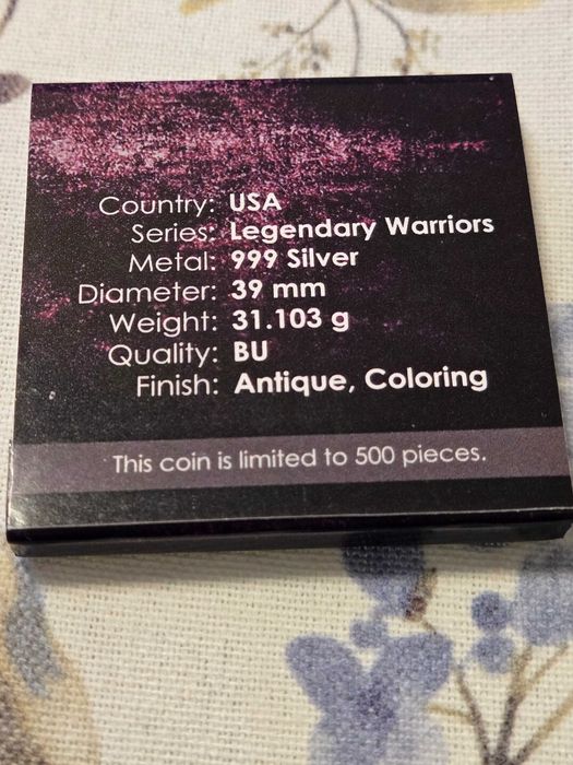 Цветни лимитирани сребърни монети