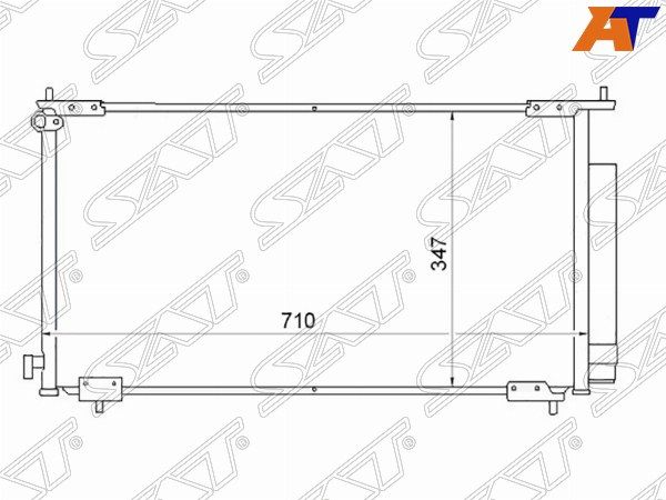 Радиатор кондиционера Honda Cr-v