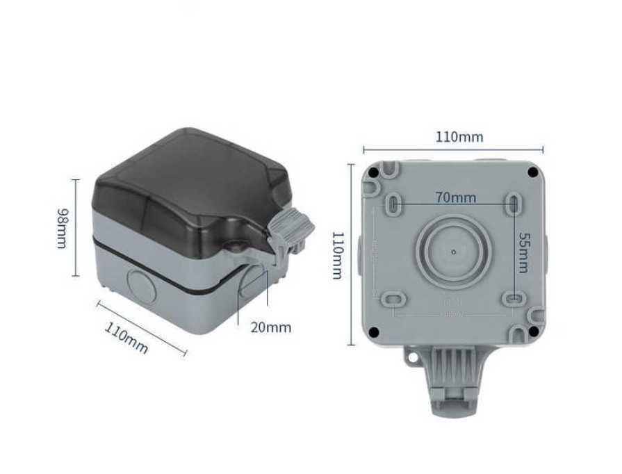 Priză de Exterior, Schuko, Simplă, IP65