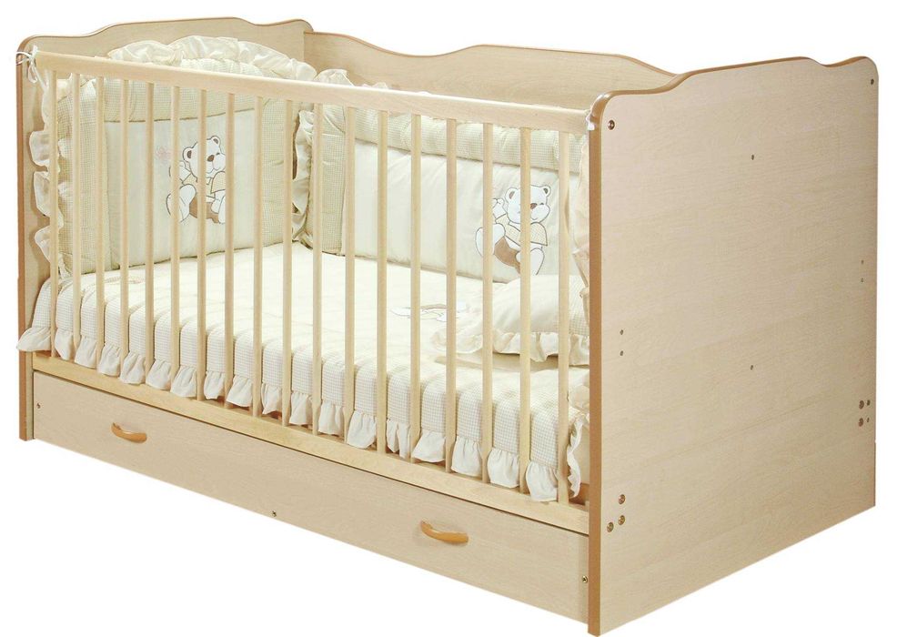 Бебешко/детско легло/кошара с матрак и възглавница + подарък 2 чаршафа