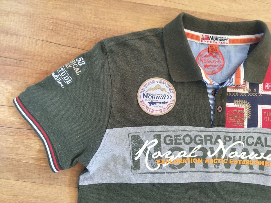 Тениска с яка Geographical Norway