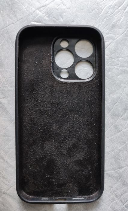 Черный Матовый Чехол на Айфон 14 Про, iPhone 14 Pro