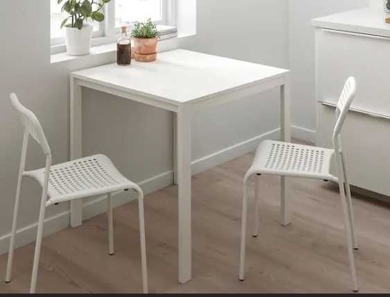 masa bucatarie ikea  alb negru