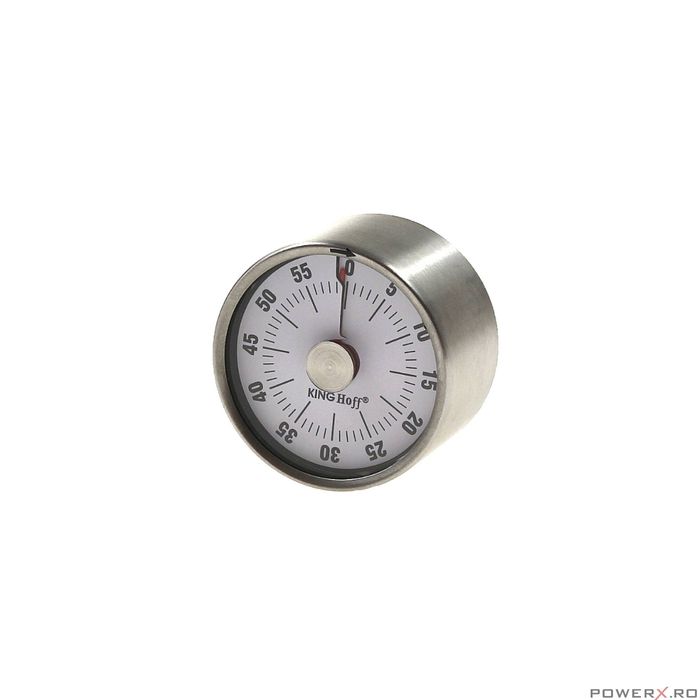 Cronometru de bucatarie rotund, din inox, 61x35 mm Kinghoff