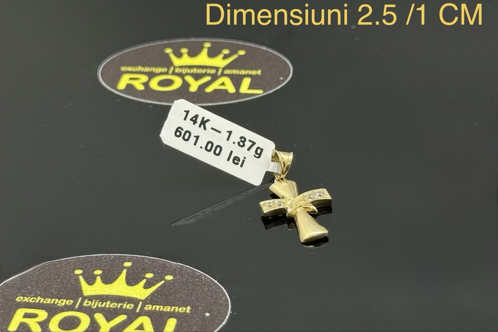 Bijuteria ROYAL : Pandantiv AUR 14K / 1.37 GR