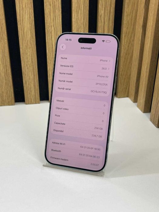 Iphone AIR / 256 GB 100% BAT 87 INC / Factura / Garantie #58062