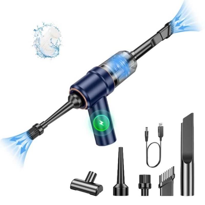 Aspirator portabil fara fir VALA® A117, Multifunctional 3-in-1