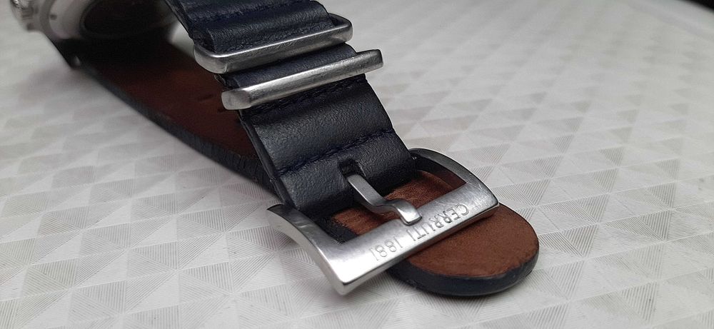 Часовник Cerruti Manarola автоматичен с датник в син цвят