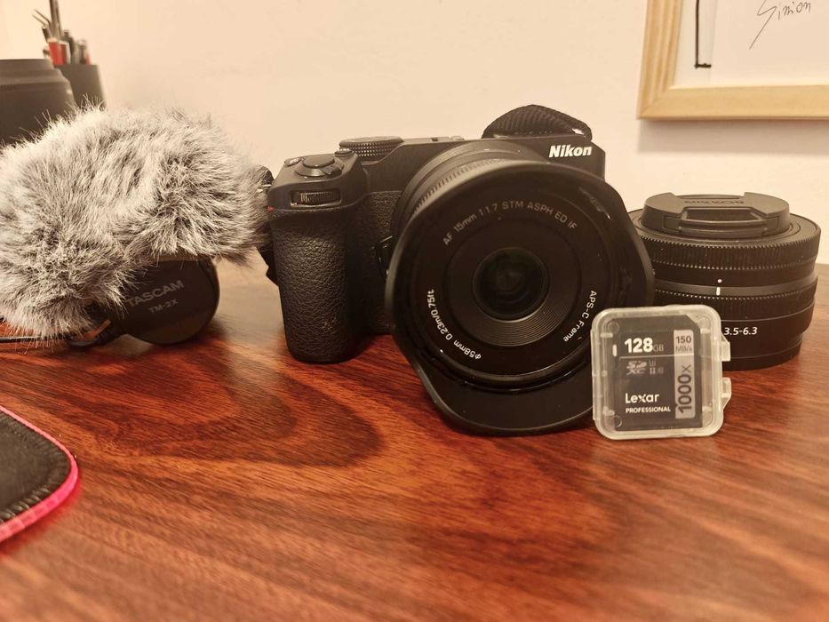 Kit complet Nikon Z30 + 2 obiective + microfon + card – 3.596 cadre