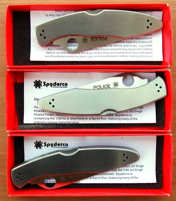 Сгъваем нож Spyderco Police 4