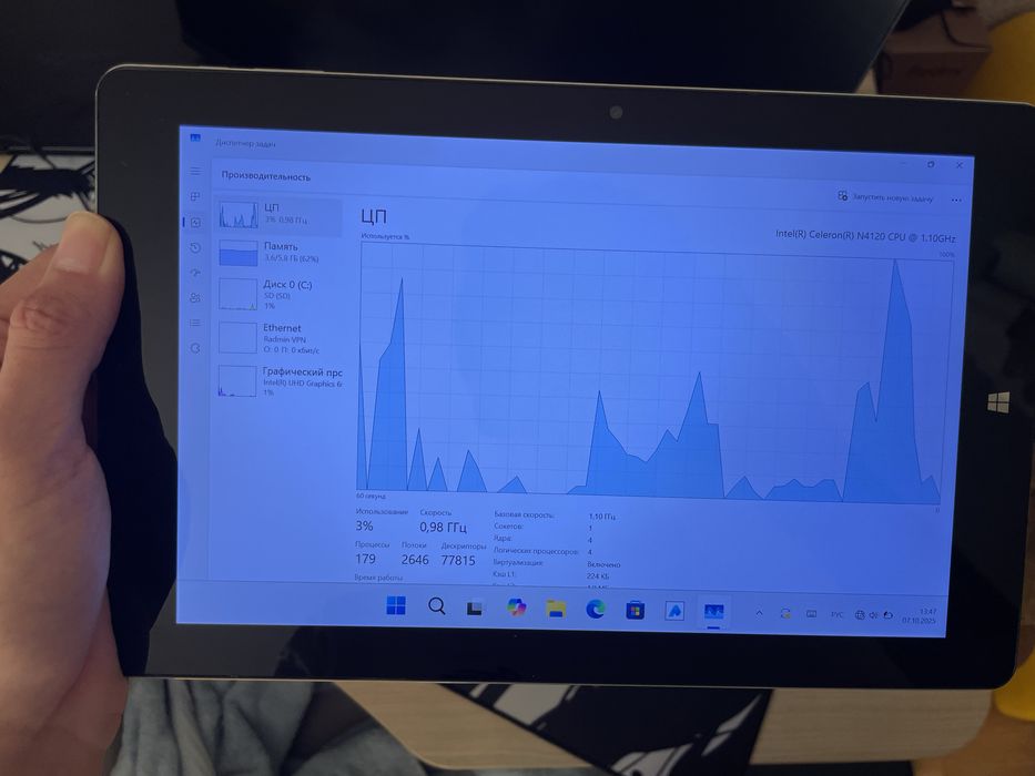 Планшет на виндовс, CHUWI HI10X 6/128