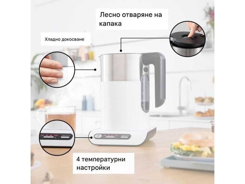 Безкабелна Електрическа Кана за Вода Bosch Styline TWK8611P 1.5L