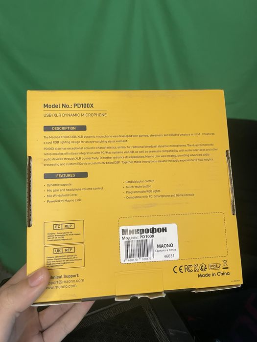 Микрофон Maono pd100x срочно