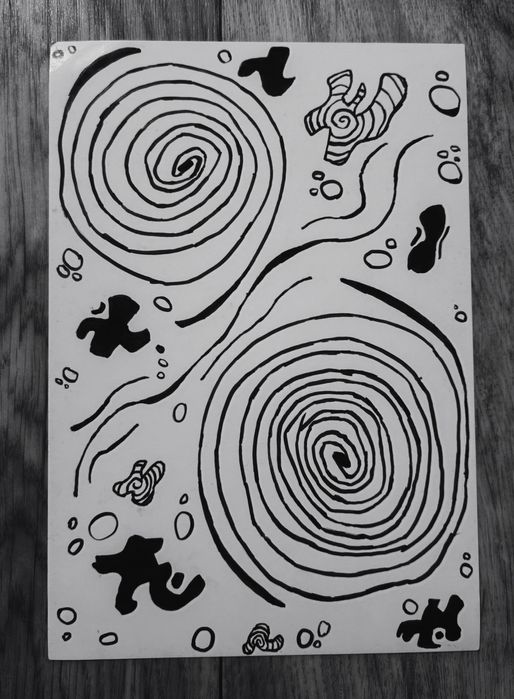 Картина черно-белая