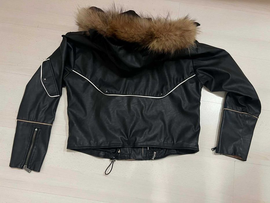 Дамско яке Alessa и кожен панталон/сет