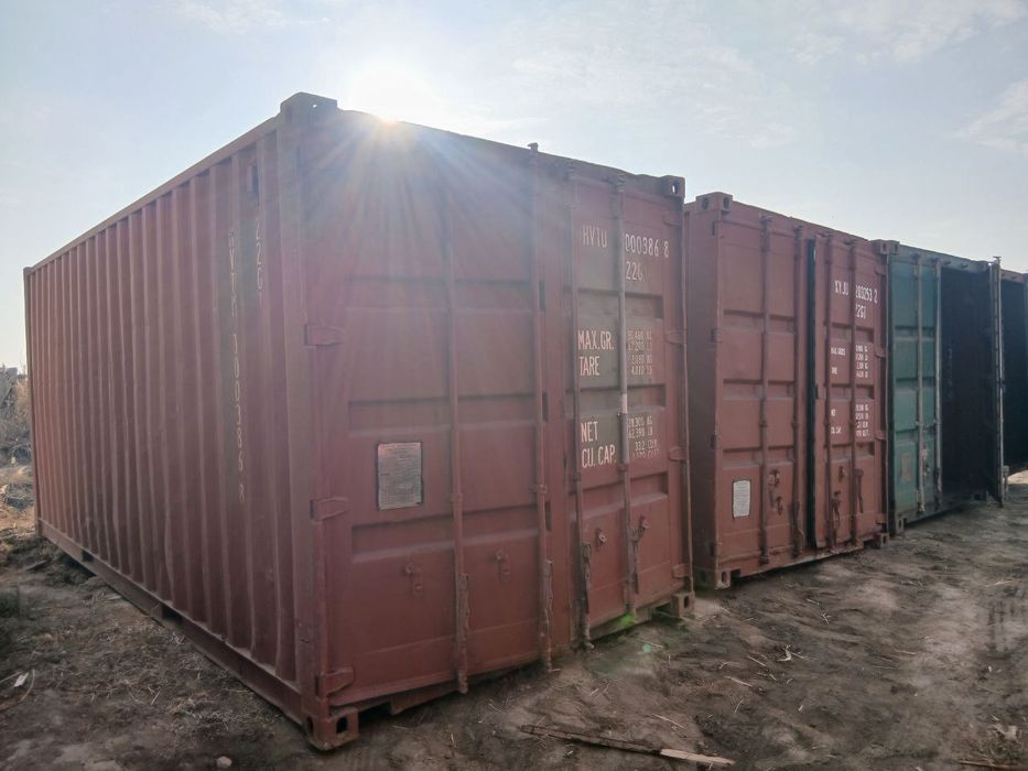 6 метрлик ва 12 метрлик пустой кантенерлар сотувда