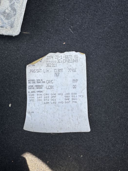 Piese dezmembrari vw passat b7 1.6 tdi cayc