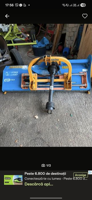 Tocatoare resturi vegetale  spini crengi tulceni freză tractor
