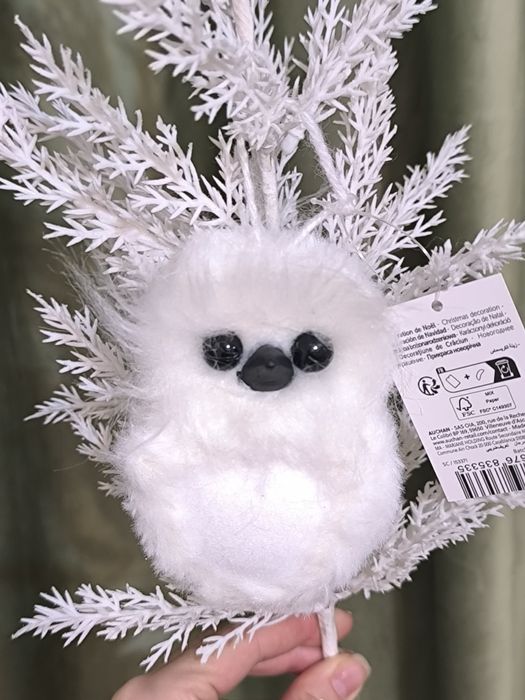 Decorațiuni/ornamente pentru brad/Crăciun (10 bufnițe)