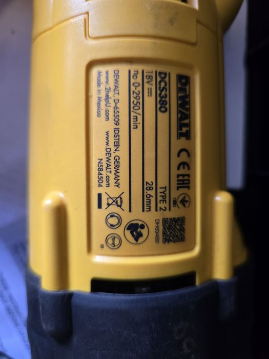 DEWALT DCS380 Ferastrau sabie , brushless