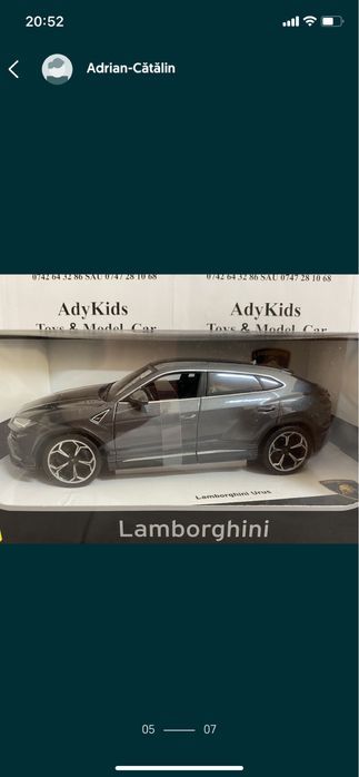 Bburago LAMBORGHINI URUS machetă auto scara 1:18