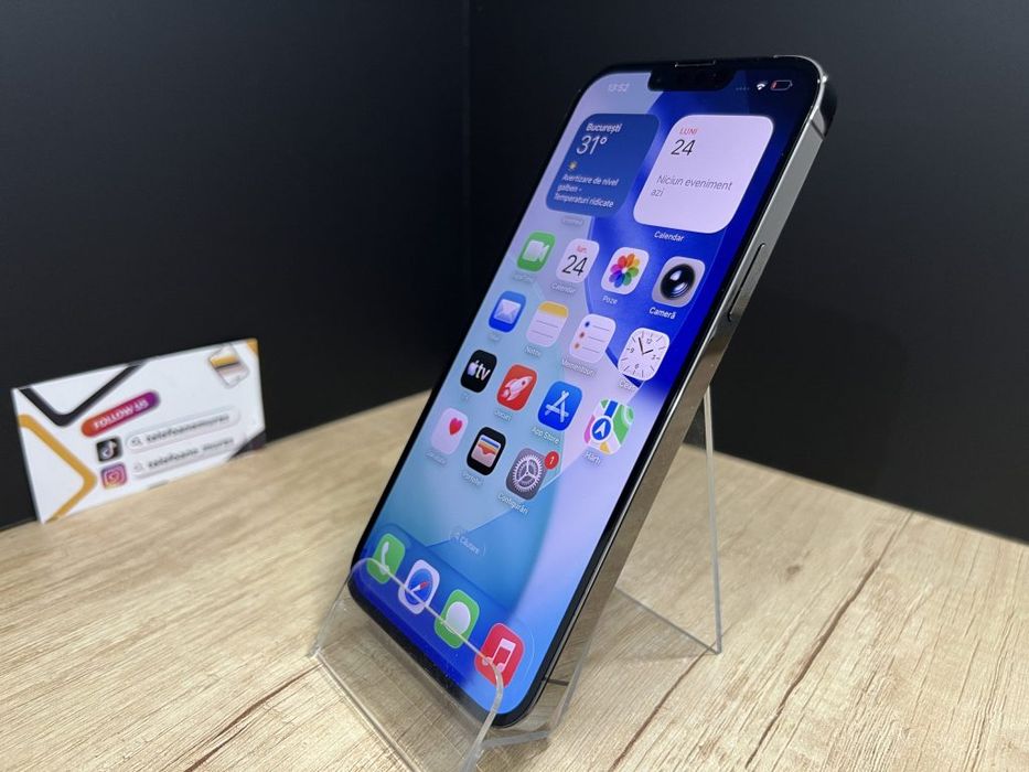 iPhone 13 Pro Max 256Gb Graphite Second-Hand 3 ani garanție, Telefoane