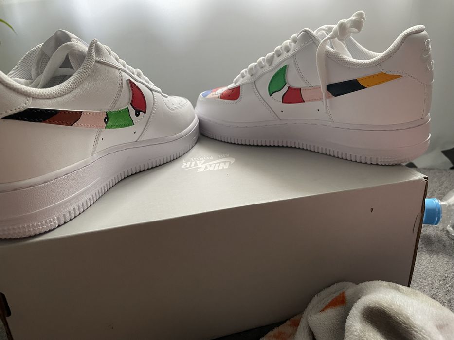 air force 1 white custom(af1)