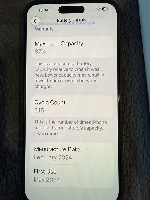 Iphone 15 Pro max 256 gb