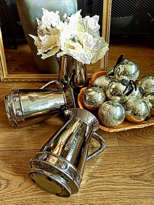 Старинна луксозна кана от френска керамика