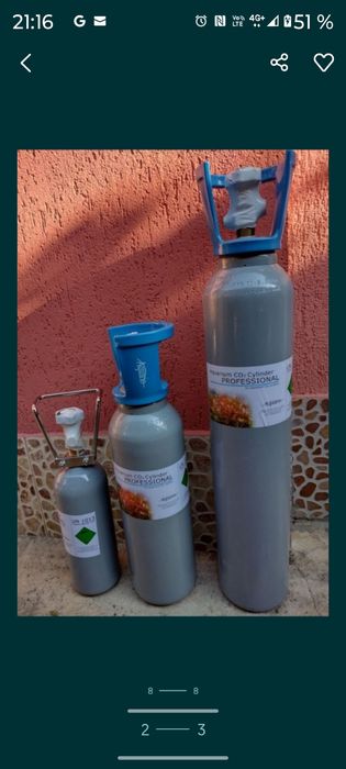 Butelii sisteme CO2 noi pline și second