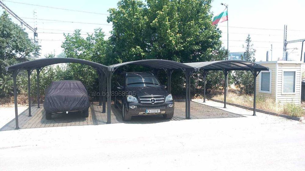 Гараж, Навес за кола/джип - Алуминиев навес