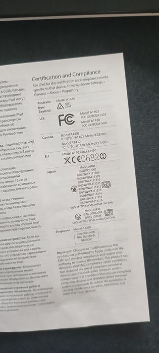 Продам iPad 2012 года