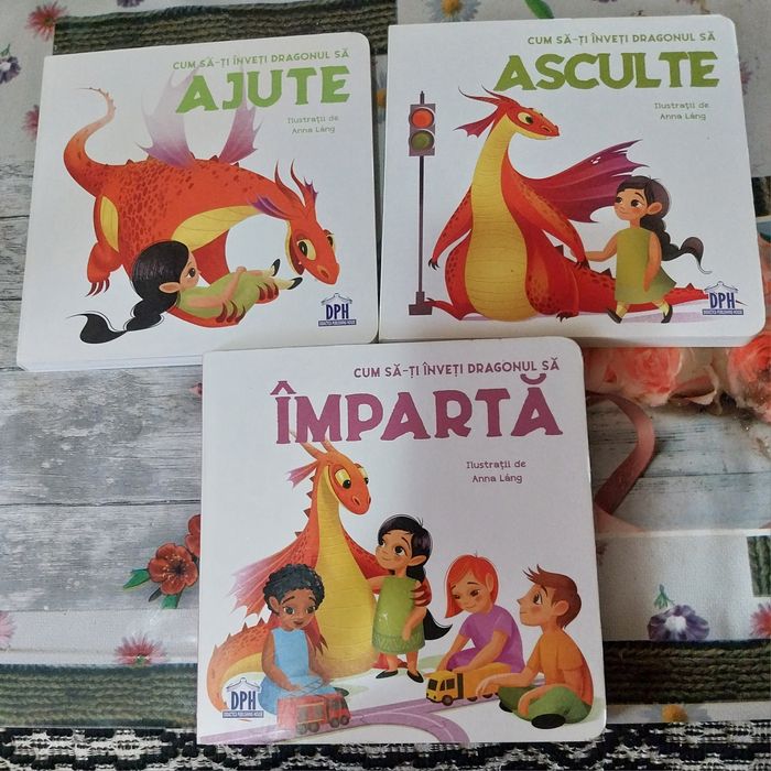 Vând 3 cărți din seria "Cum să ti înveți dragonul"