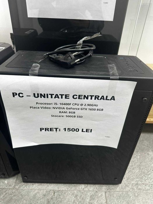 BLACK AMANET • PC Gaming i5-10400F NVidia GTX 1650 8GB RAM cs2 fivem