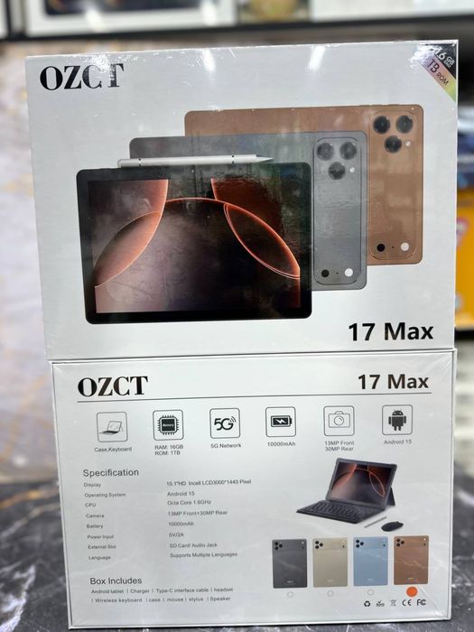 Планшет , 17 Pro Max, Игровой планшет, Планшет 3 в 1